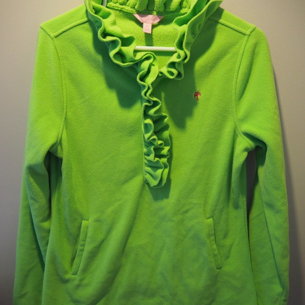 Lilly Pulitzer Ruffled Fleece Pullover